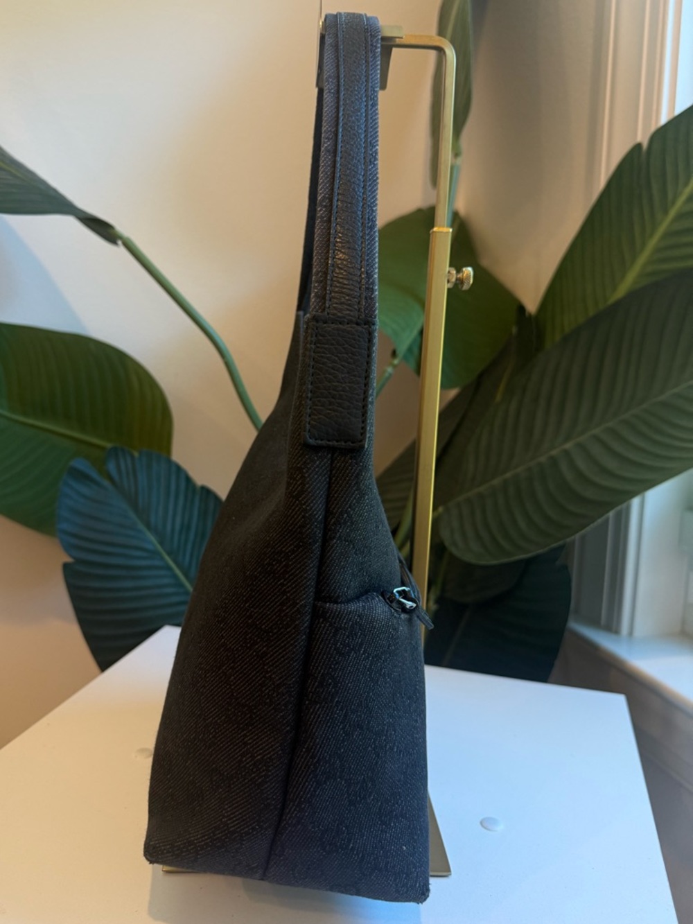 Gucci ‘Denim Monogram Small Hobo’ - Picture 4 of 13